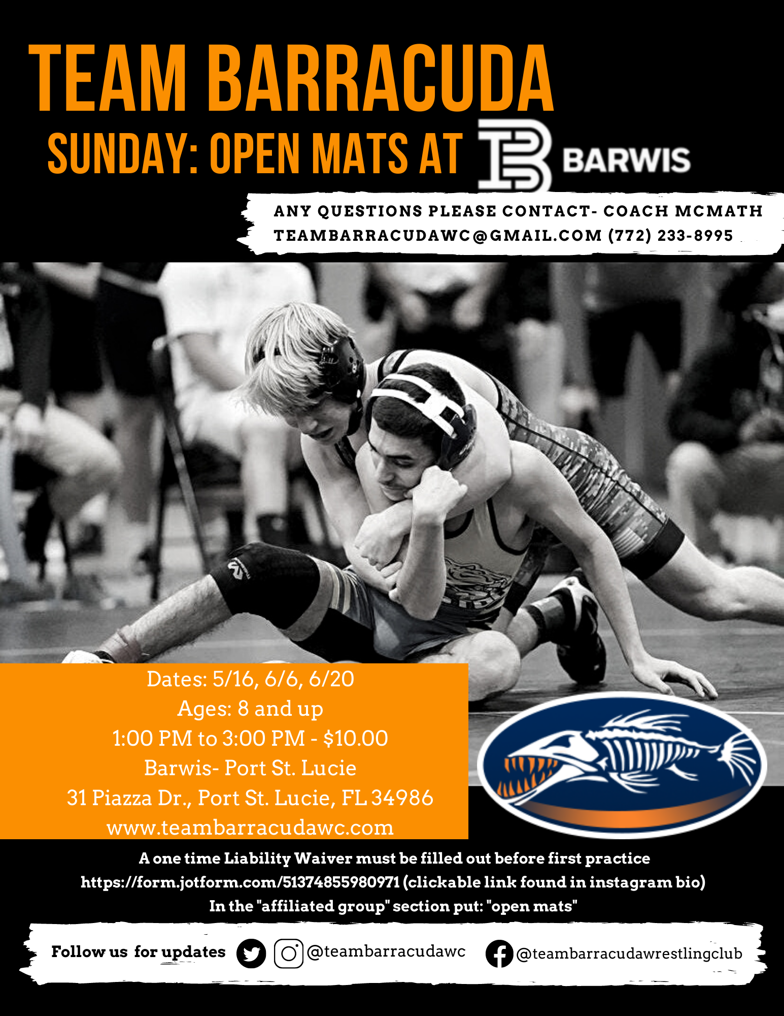 Open Mats WRESTLING